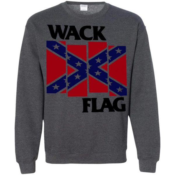 confederate flag sweatshirt - dark heather