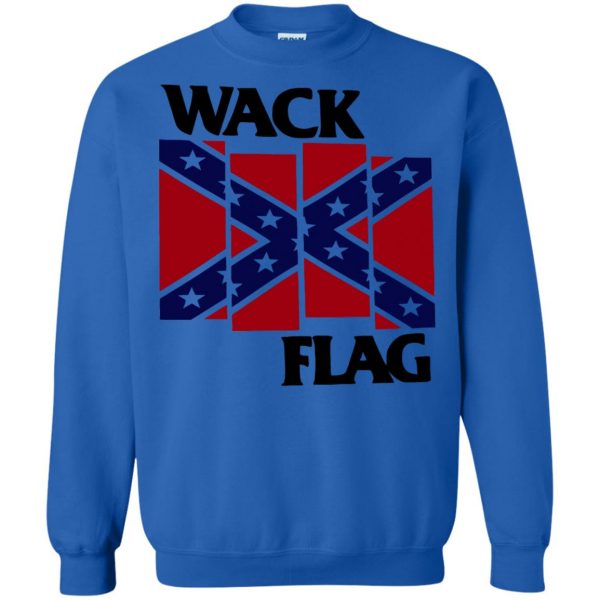 confederate flag sweatshirt - royal blue