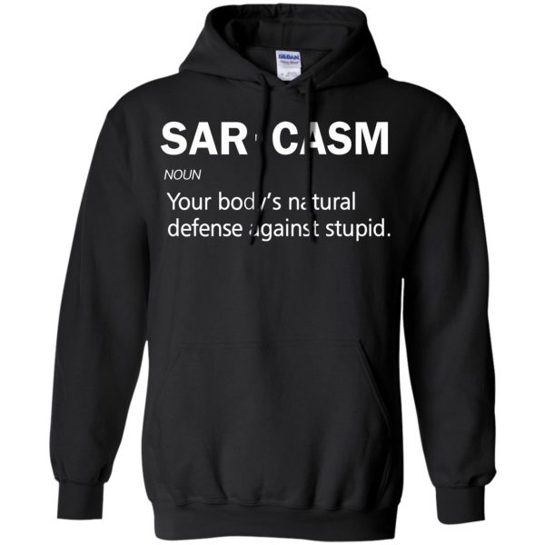 sarcasm hoodie - black