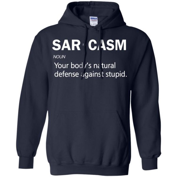 sarcasm hoodie - navy blue