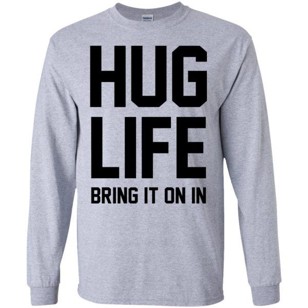 hug life long sleeve - sport grey
