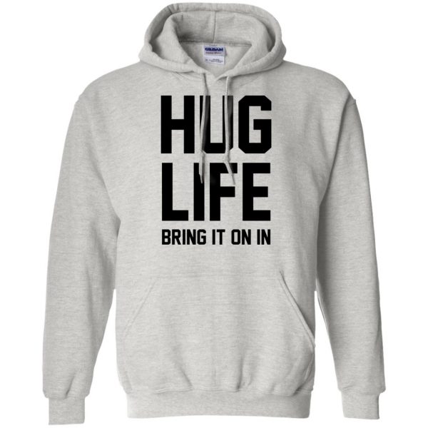 hug life hoodie - ash