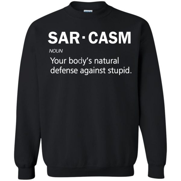 sarcasm sweatshirt - black