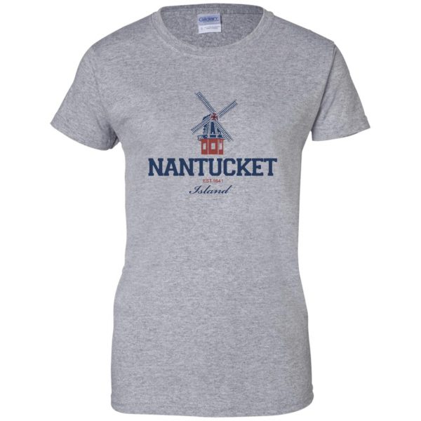 nantucket womens t shirt - lady t shirt - sport grey