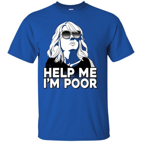 help me im poor t shirt - royal blue