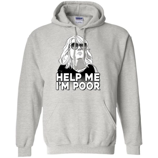 help me im poor hoodie - ash
