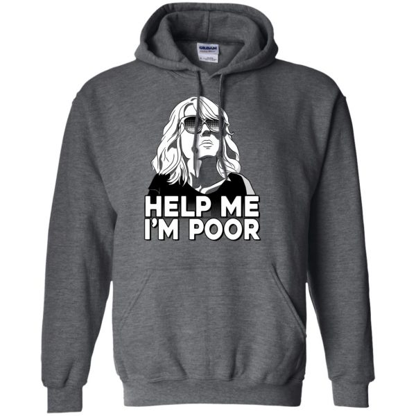 help me im poor hoodie - dark heather