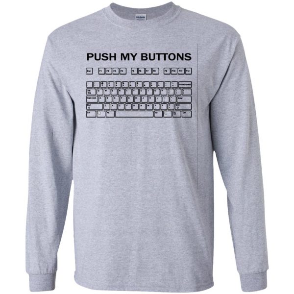 push my buttons long sleeve - sport grey