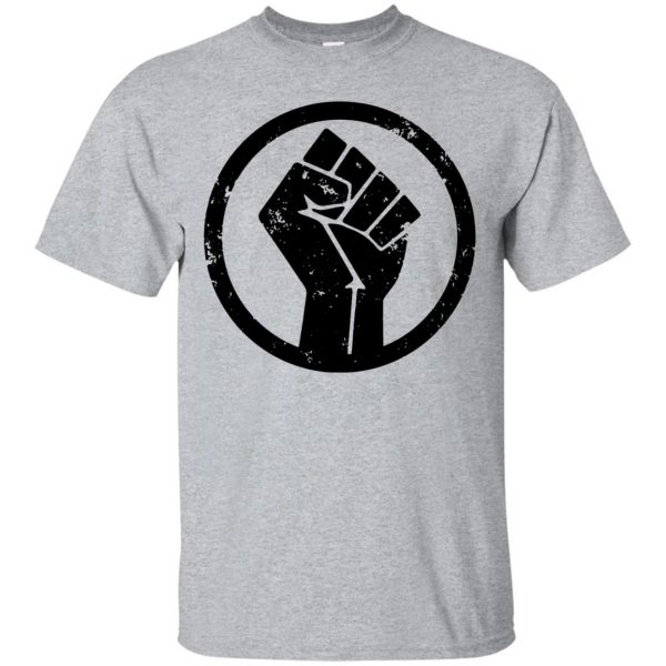 black power t shirts - sport grey
