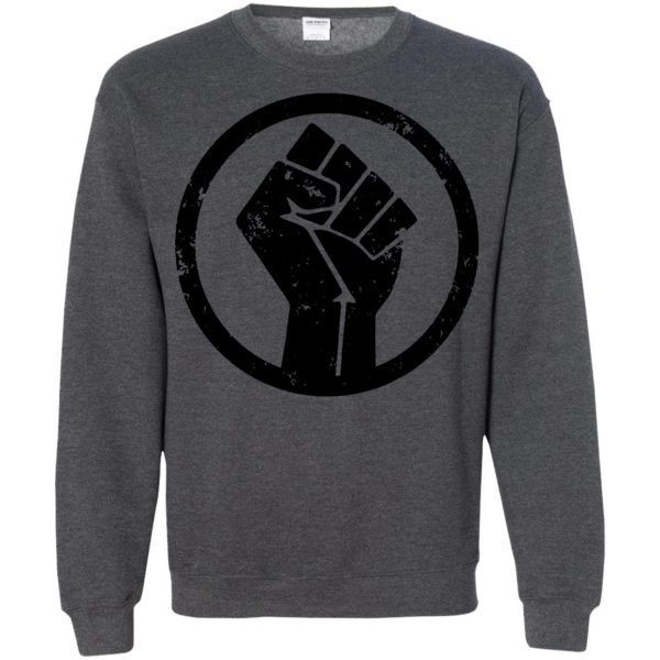 black power sweatshirt - dark heather