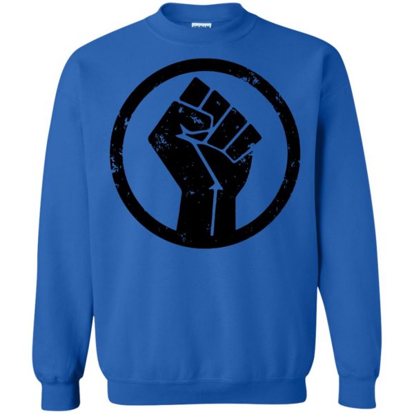 black power sweatshirt - royal blue