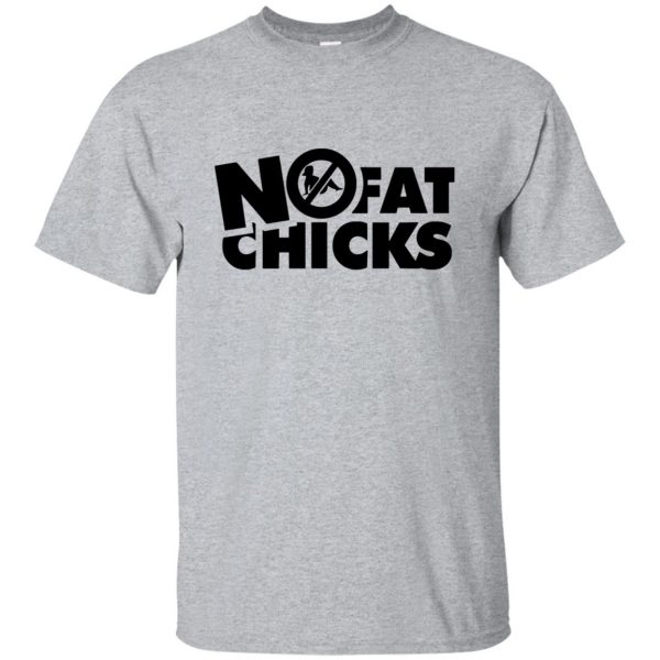 no fat chicks shirts - sport grey