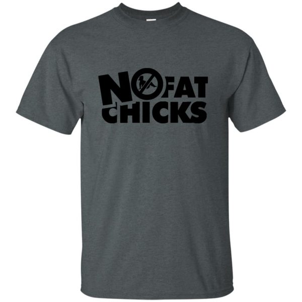 no fat chickss t shirt - dark heather