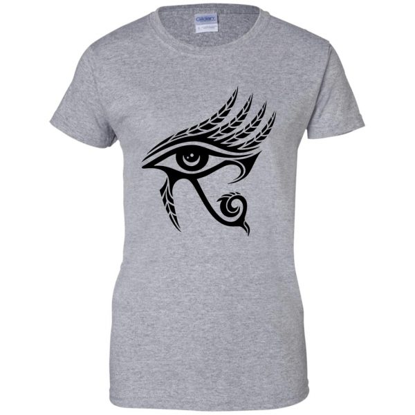 eye of horuss womens t shirt - lady t shirt - sport grey
