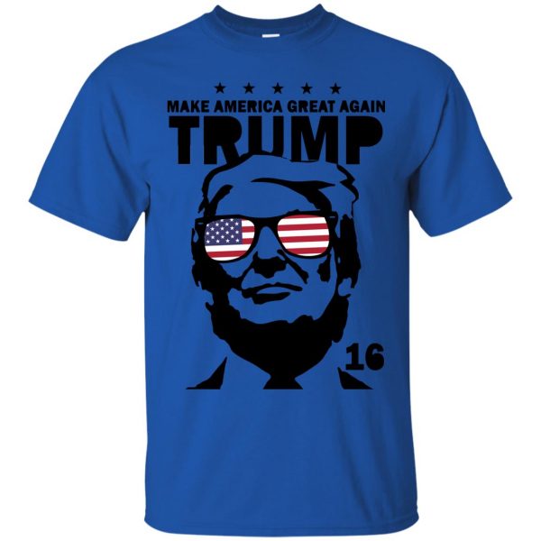 trump deal with it t shirt - royal blue