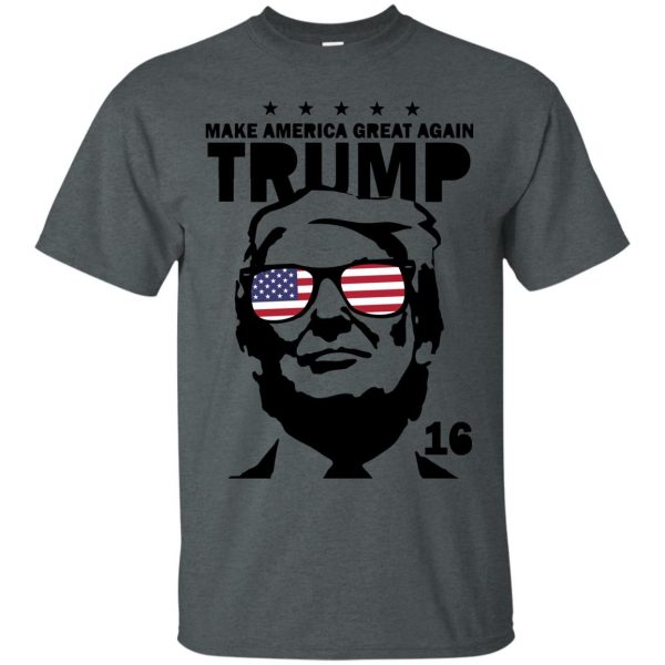 trump deal with it t shirt - dark heather