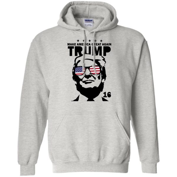 trump deal with it hoodie - ash
