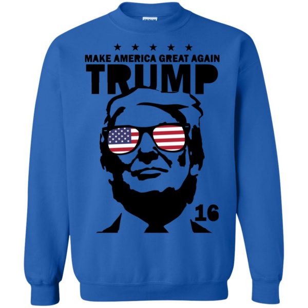 trump deal with it sweatshirt - royal blue