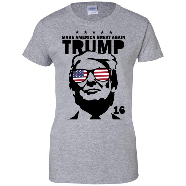 trump deal with it womens t shirt - lady t shirt - sport grey