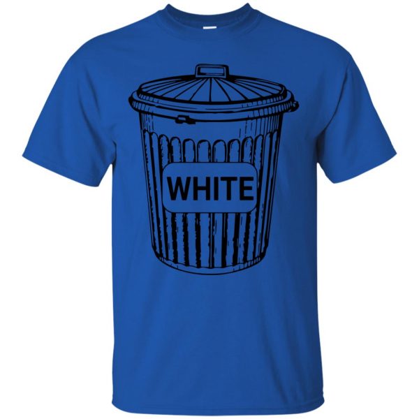 white trashs t shirt - royal blue