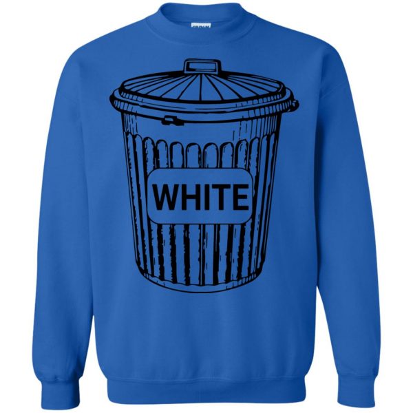 white trashs sweatshirt - royal blue