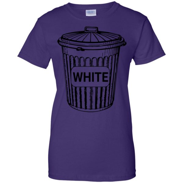 white trashs womens t shirt - lady t shirt - purple