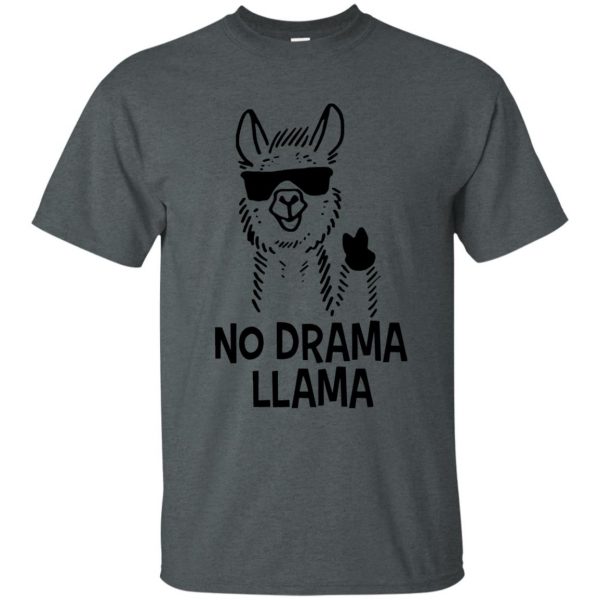 llamas t shirt - dark heather