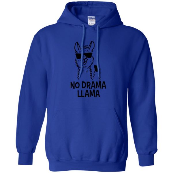 llamas hoodie - royal blue