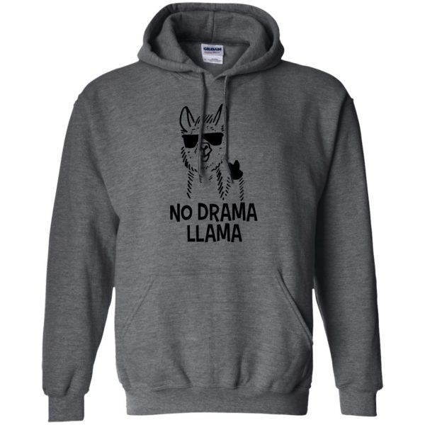 llamas hoodie - dark heather
