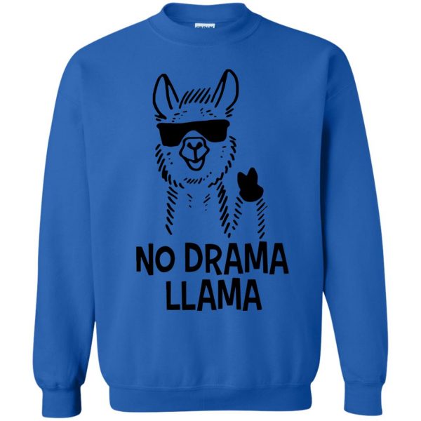 llamas sweatshirt - royal blue