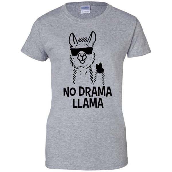 llamas womens t shirt - lady t shirt - sport grey