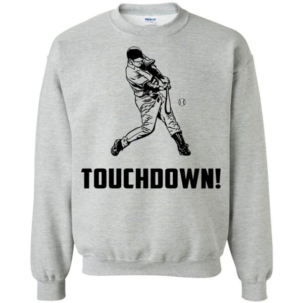 touchdown baseball sweatshirt - sport grey