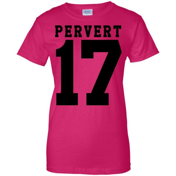 pervert womens t shirt - lady t shirt - pink heliconia