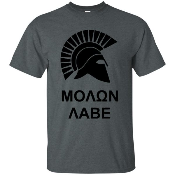 molon labe t shirt - dark heather