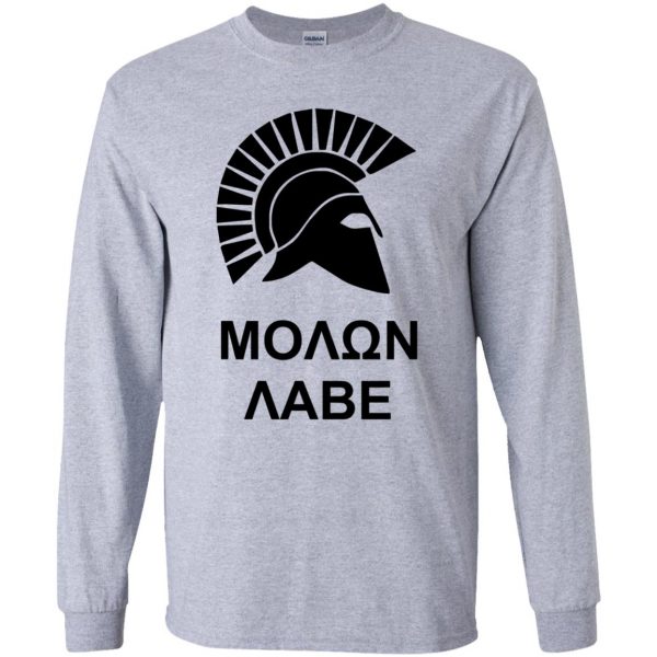 molon labe long sleeve - sport grey