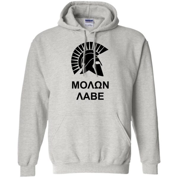 molon labe hoodie - ash
