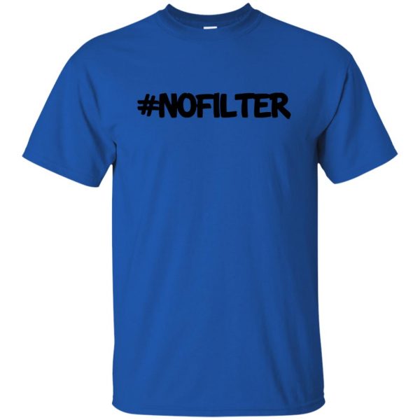 no filter t shirt - royal blue
