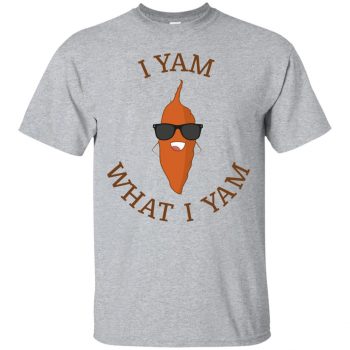 i yam what i yam shirt - sport grey