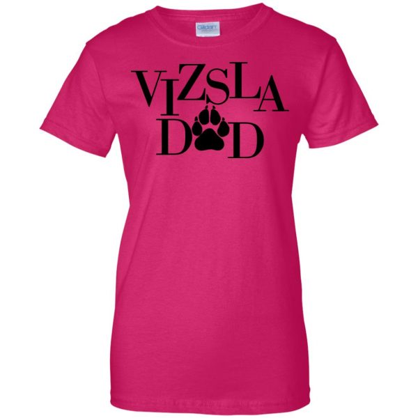 vizsla womens t shirt - lady t shirt - pink heliconia