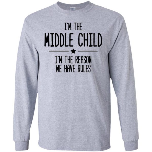 middle child long sleeve - sport grey