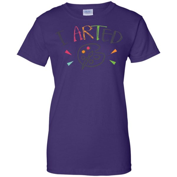 i arted womens t shirt - lady t shirt - purple