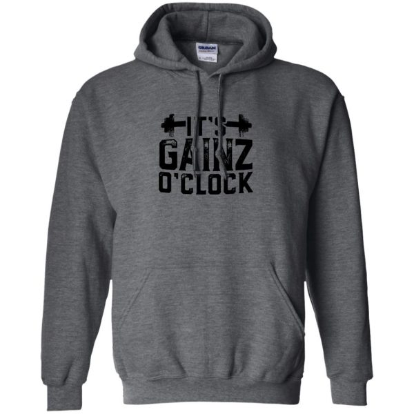 gainzs hoodie - dark heather