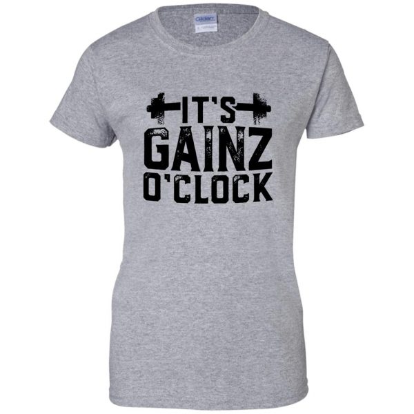 gainzs womens t shirt - lady t shirt - sport grey