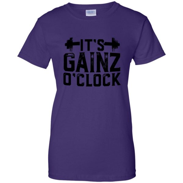gainzs womens t shirt - lady t shirt - purple