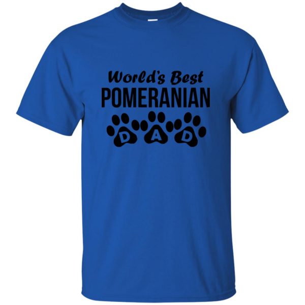 pomeranian t shirt - royal blue