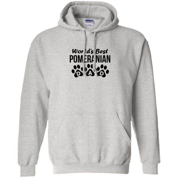 pomeranian hoodie - ash