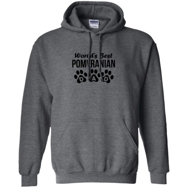 pomeranian hoodie - dark heather