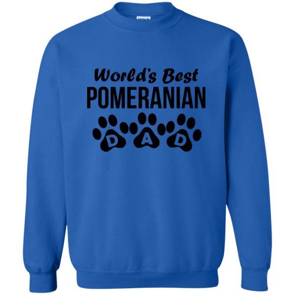 pomeranian sweatshirt - royal blue