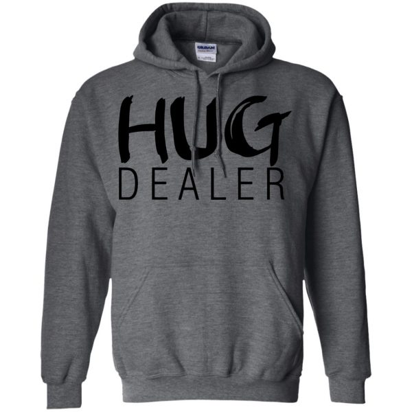 hug dealer hoodie - dark heather