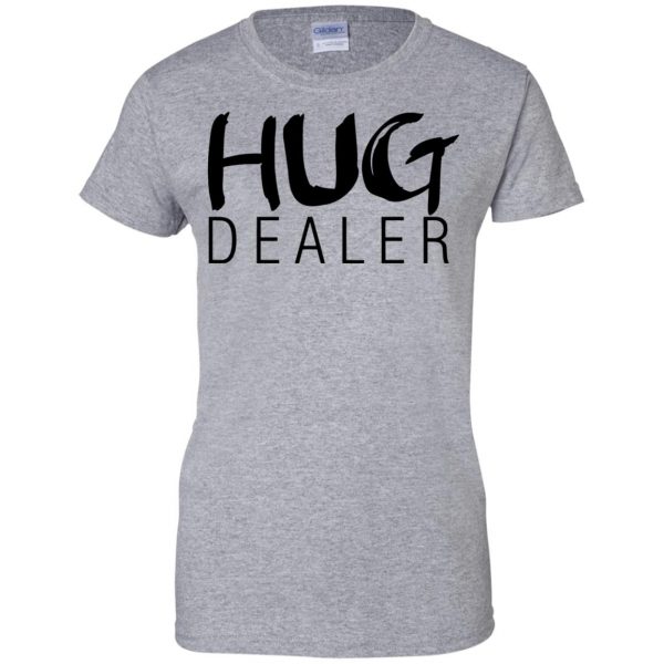 hug dealer womens t shirt - lady t shirt - sport grey